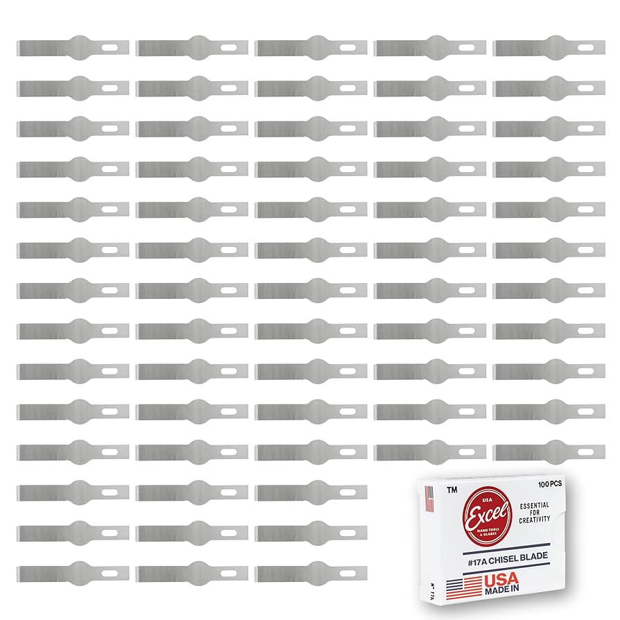 のびる　Herrby Excel Model-type1000 Amazon.com: Excel Blades #17 Chisel Blades – 100 Pack Carbon